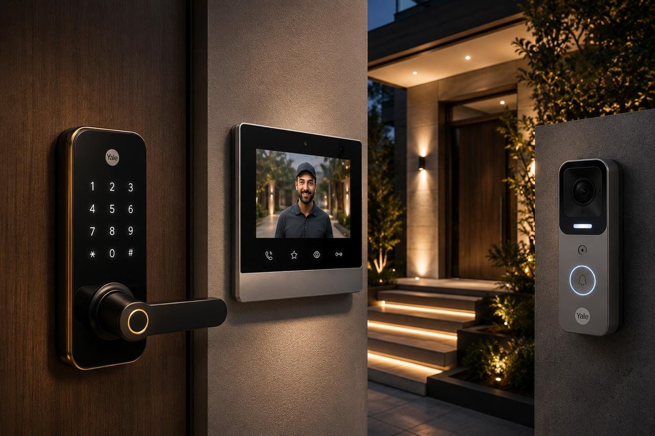 Smart security lock video door phone and doorbell